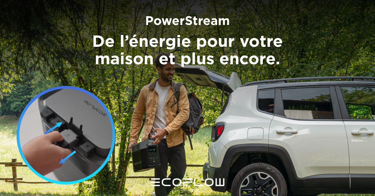 PowerStream Ecoflow van et camping-car